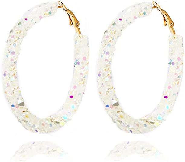 STELLA Glitter Hoop Earrings