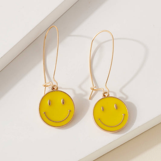 UCOM Yellow Smile Dangling Earrings