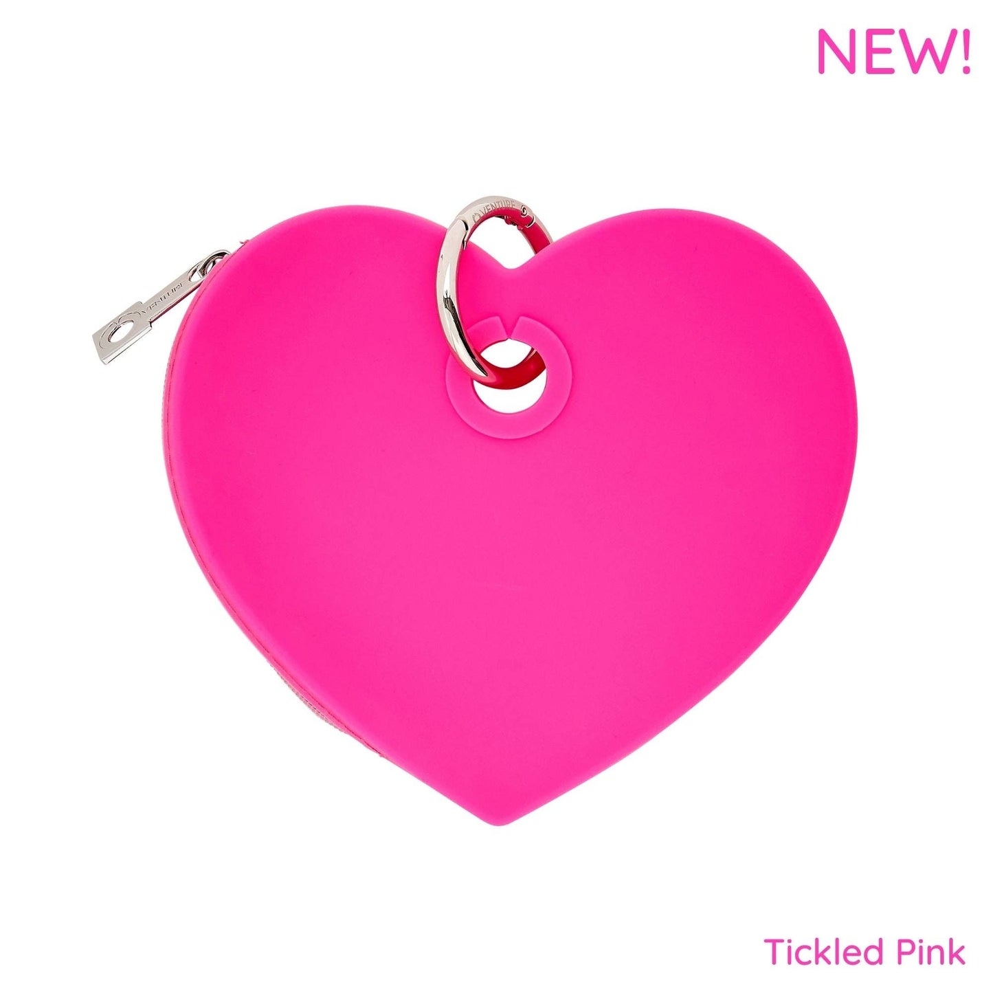 OVENTURE Silicone Heart Pouch Tickled Pink