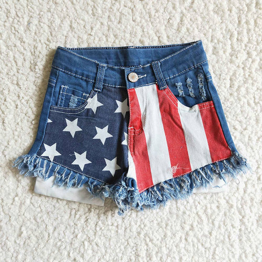AIER Girls Patriotic Shorts