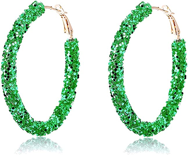 STELLA Glitter Hoop Earrings