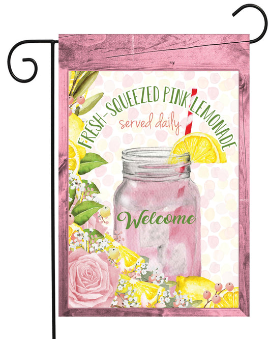 Pink Lemonade Garden Flag