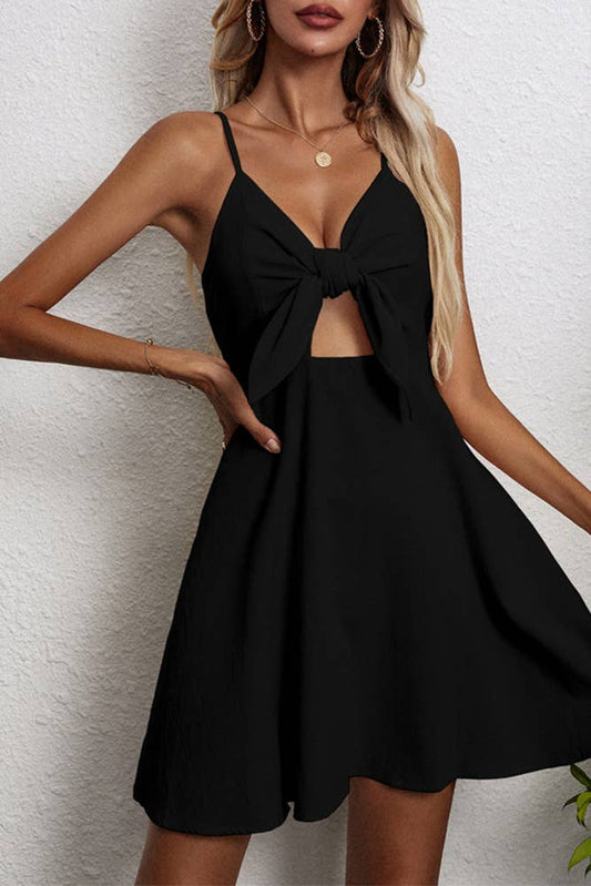 Bow Knot Backless Dress