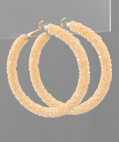 STELLA Glitter Hoop Earrings