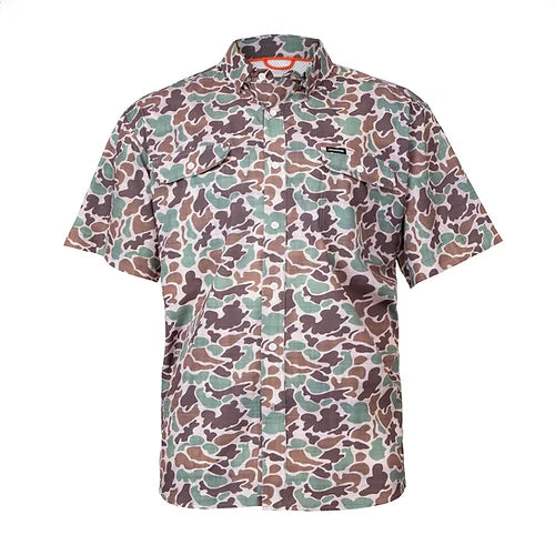 FIELDSTONE S/S Toddler Camo Button Down