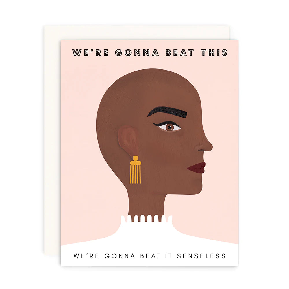 Girl w/ Knife Greeting Cards