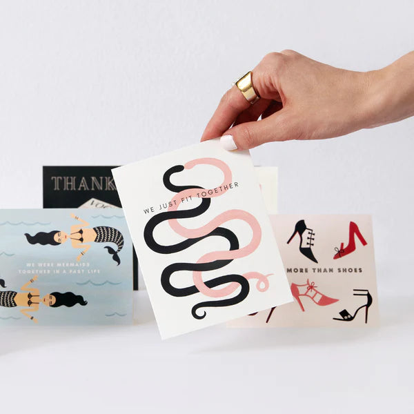 Girl w/ Knife Greeting Cards