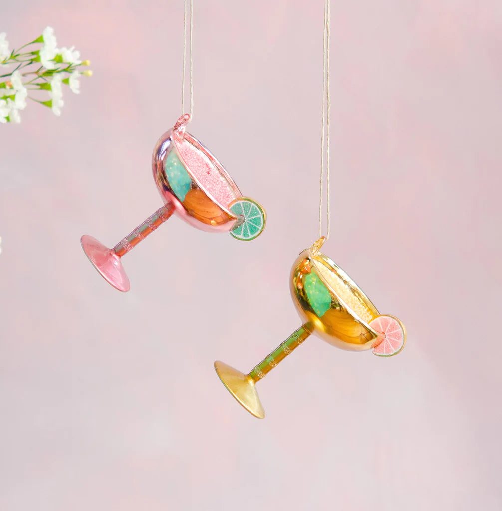 Glitterville Cocktail Ornament