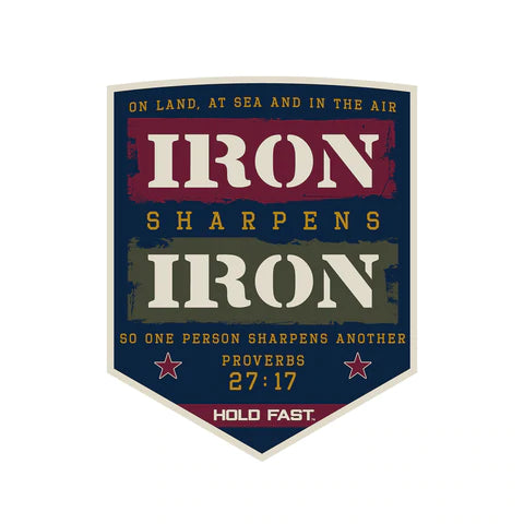 KERUSSO Sticker Iron Sharpens Iron