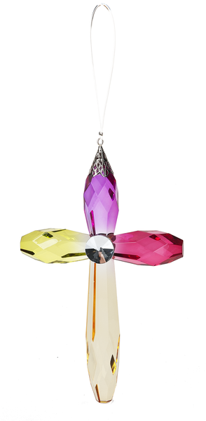 GANZ 7" Hanging Rainbow Cross