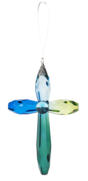GANZ 7" Hanging Rainbow Cross