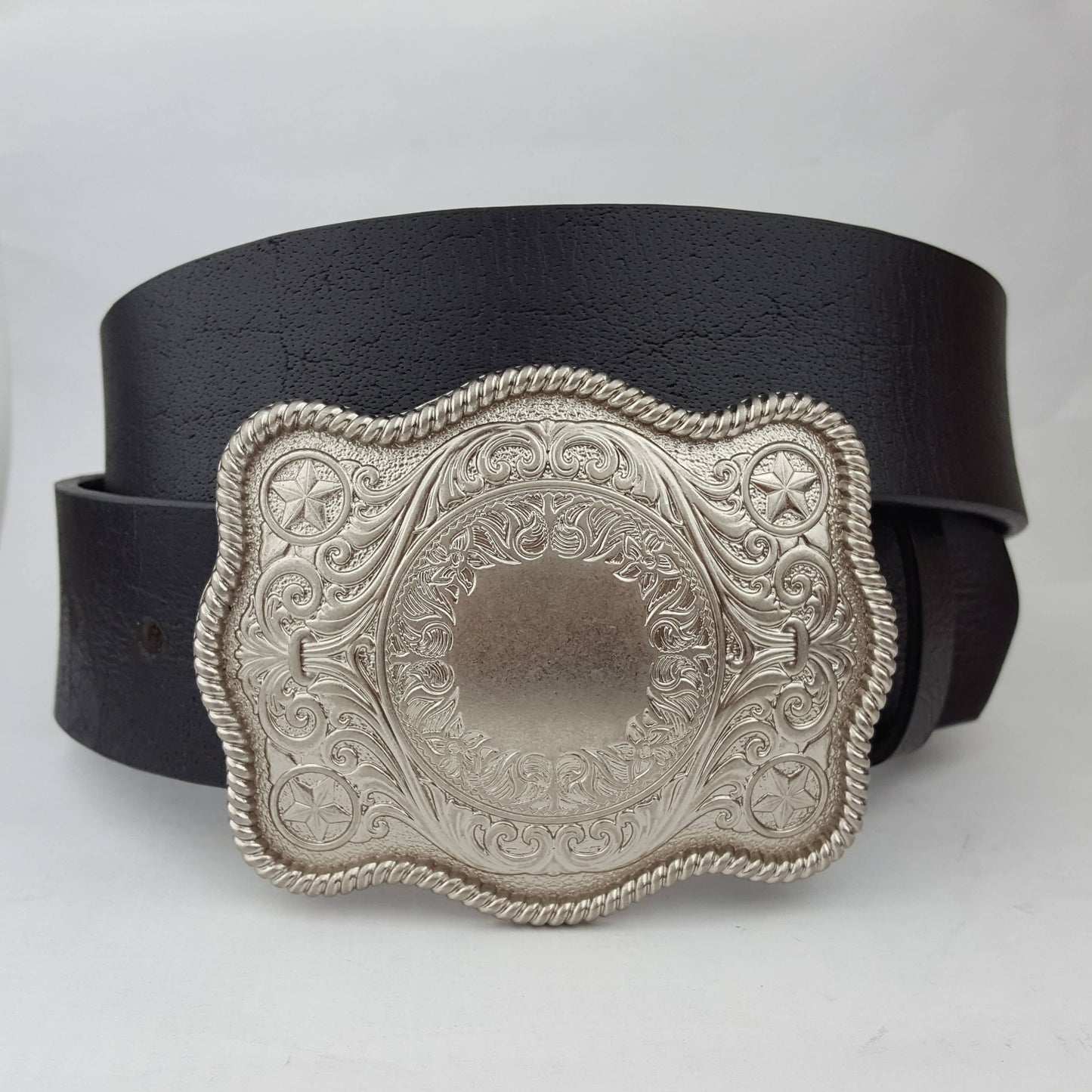 Silver Western Plaque Buckle/Belt