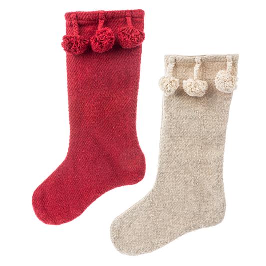 Stocking With Poms