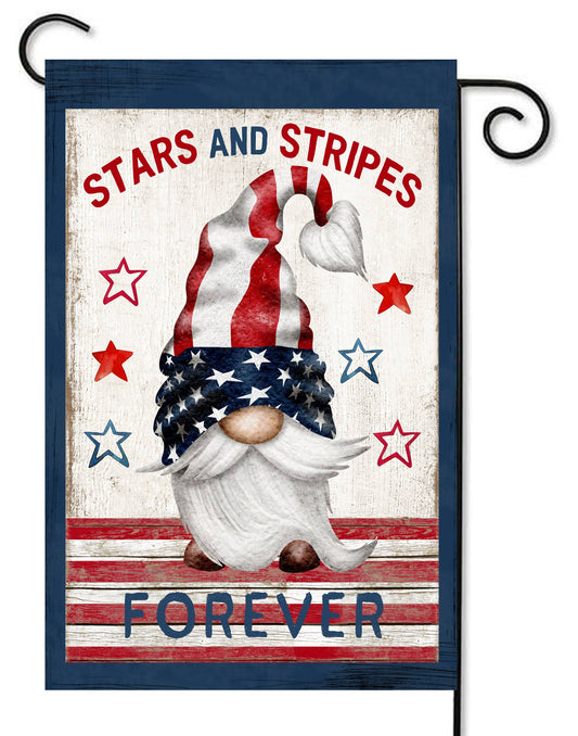 Independence Day Gnome Garden Flag