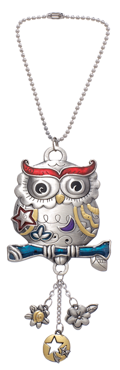 GANZ Color Car Charm Owl