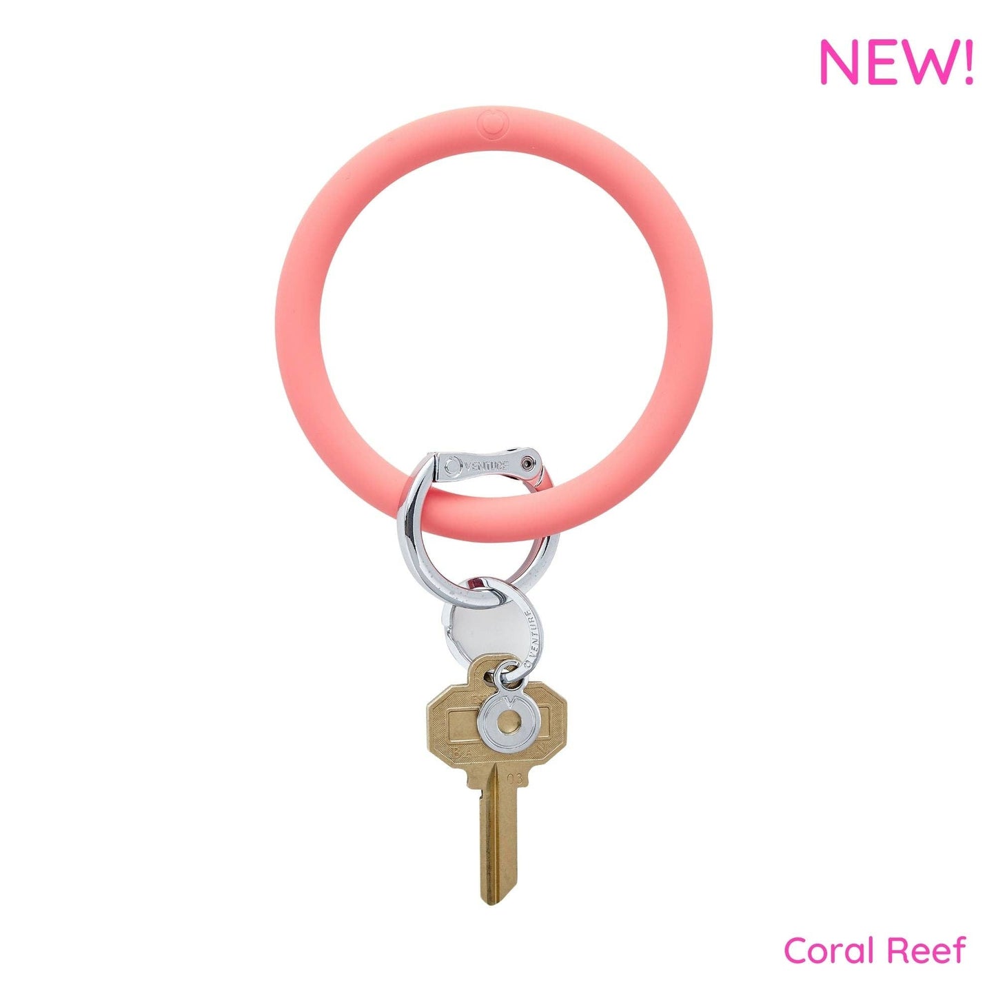 OVENTURE Big O Silicone Key Ring Coral