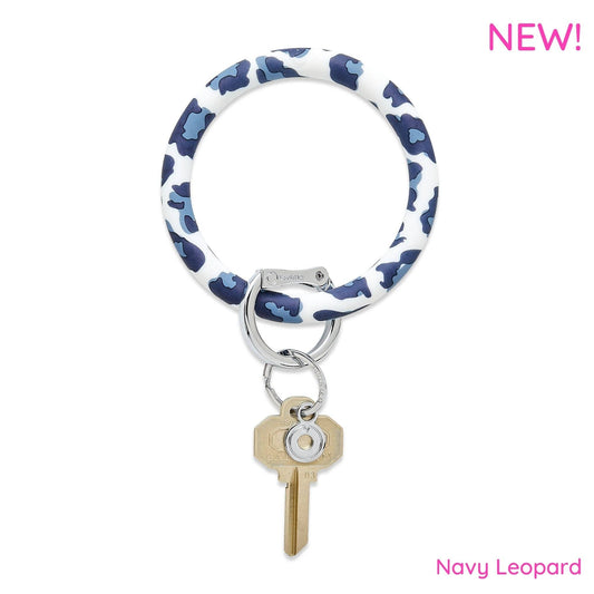 OVENTURE Big O Silicone Key Ring Navy Leopard