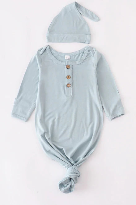 HONEYDEW Mint Baby Gown Set OneSize
