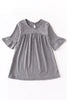 HONEYDEW Grey Ruffle Dress