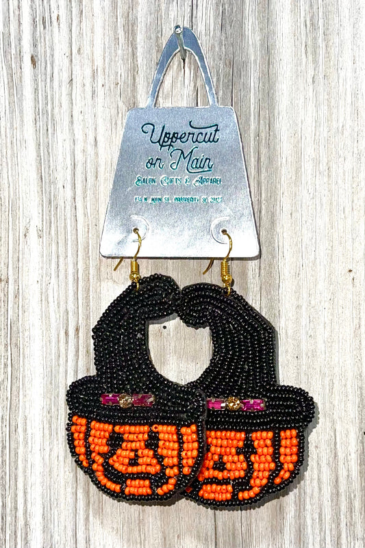 Pumpkin/Witches Hat Earrings