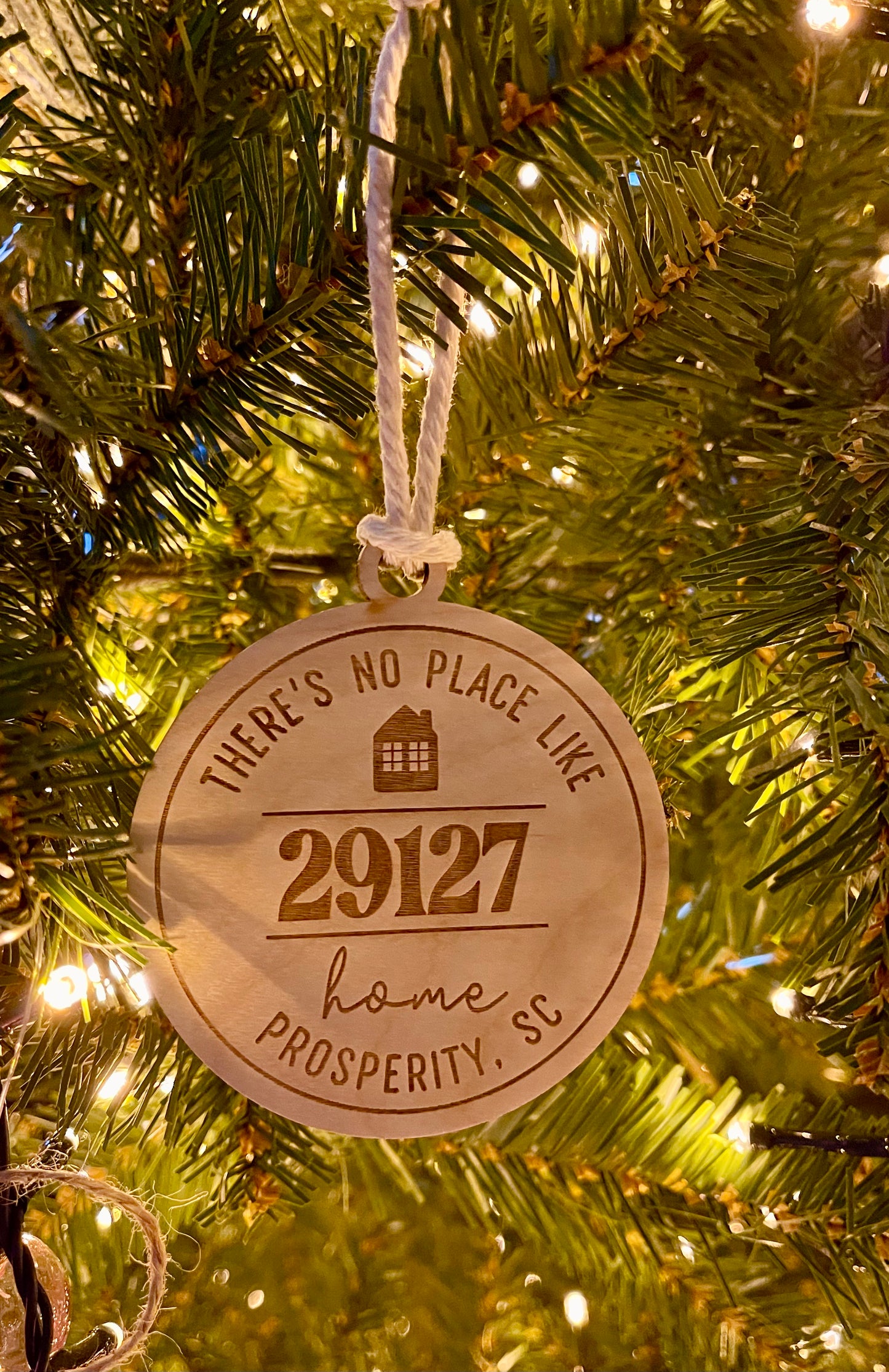 Round Zip Code Ornament