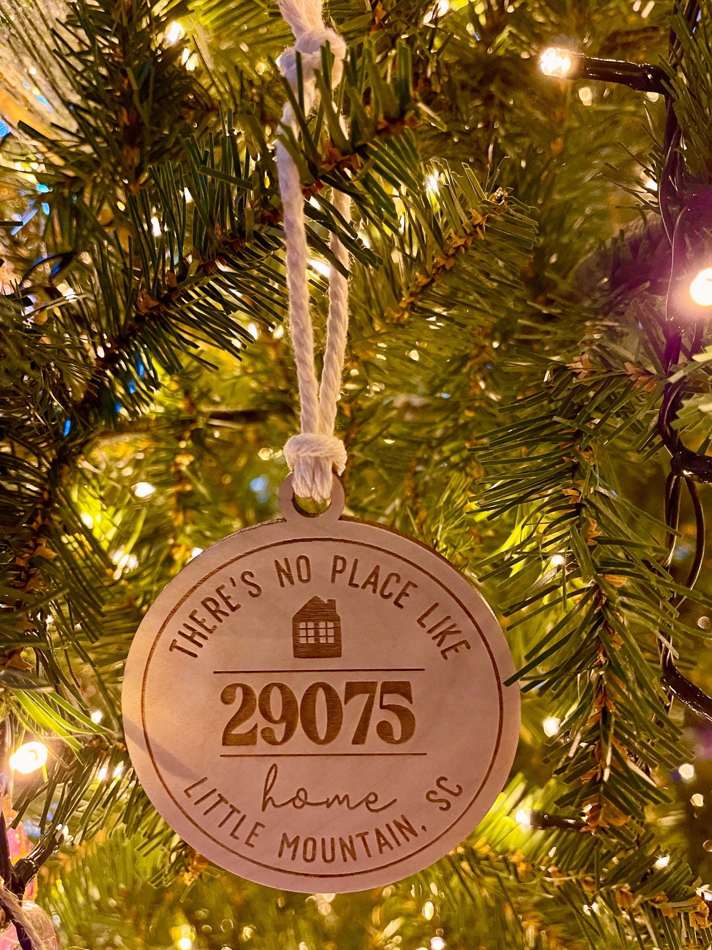Round Zip Code Ornament
