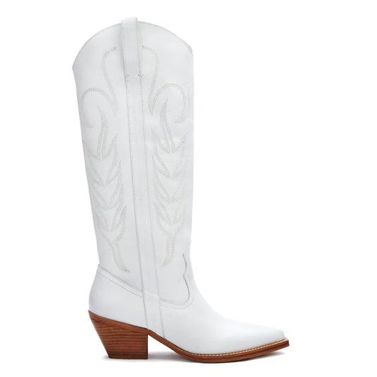 MATISSE White Cowboy Boots