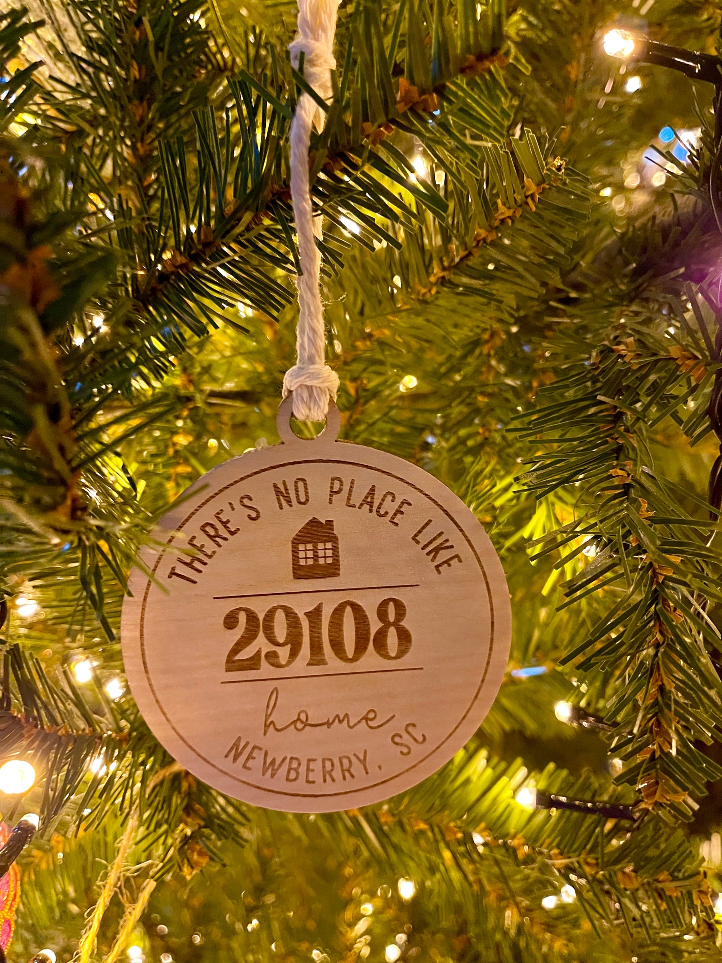 Round Zip Code Ornament