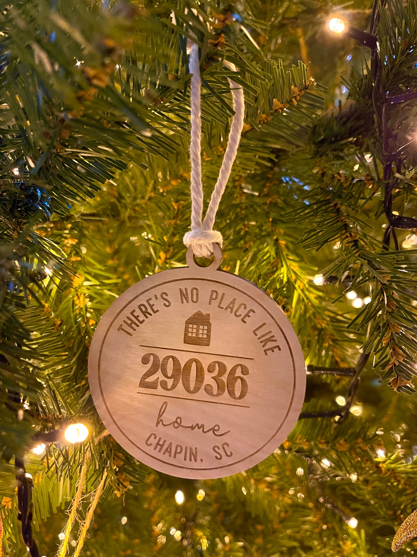 Round Zip Code Ornament
