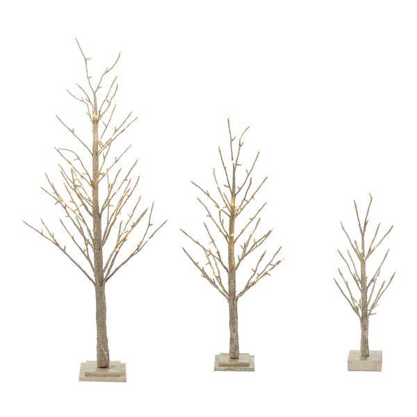 LED Champagne Twig Tree