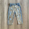 Silver Sequin Pants
