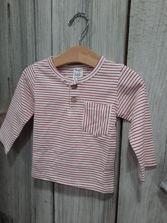 HONEYDEW Red & White Stripe Shirt