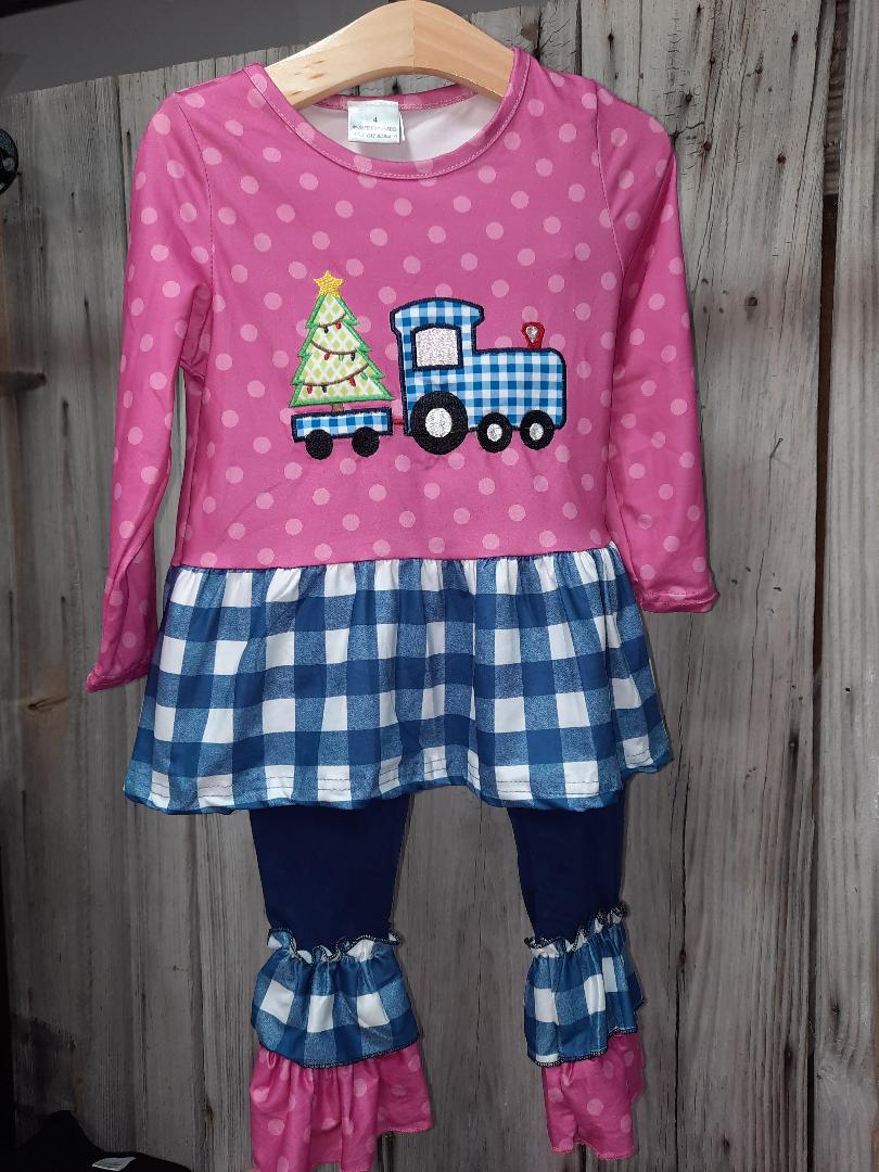 Pink Christmas Tree Truck 2pc set
