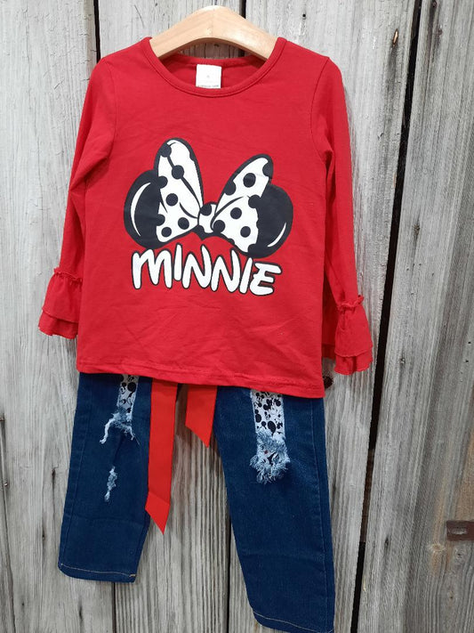 Red Minnie Mouse set