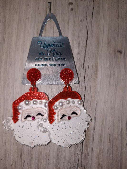 STELLA Acrylic Santa Earring