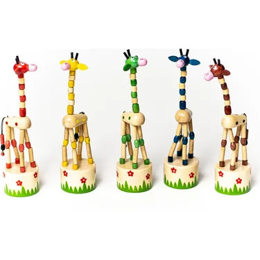 JACK RABBIT Giraffe Push Puppet
